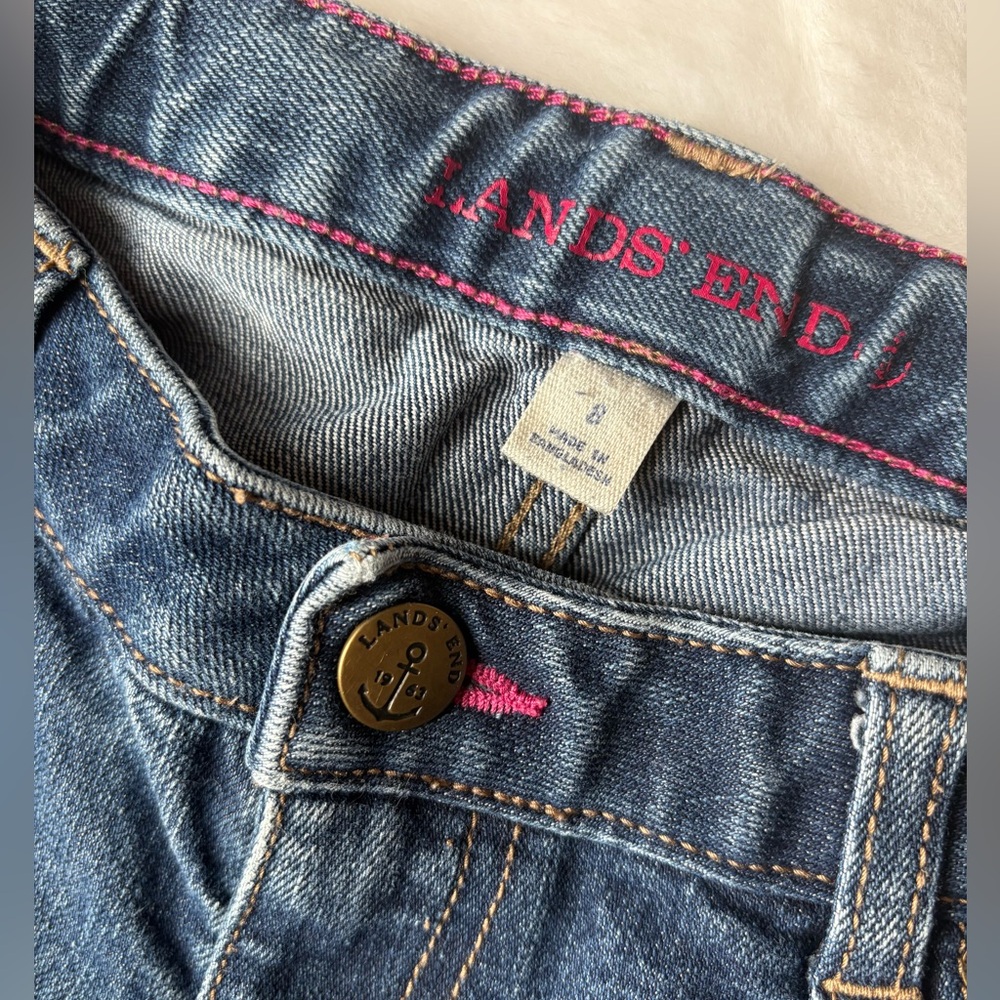 Land’s End Girls Pencil Leg Jeans Size 8 - Picture 4 of 5